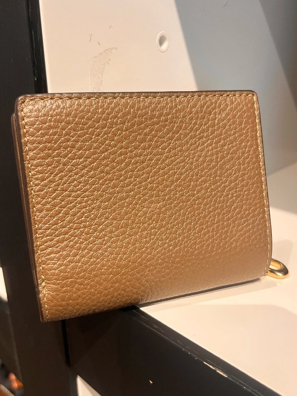 Last one! New Coach Snap Wallet With Rivets CDM38 pebbled leather - Picture 5 of 6